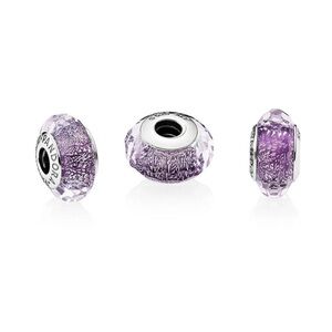 Pandora Lavender Textured Charm Bead